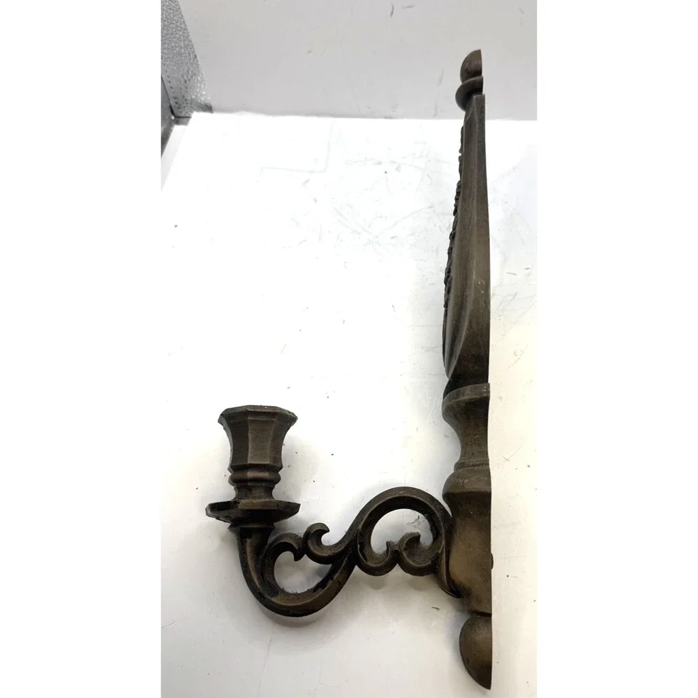 Vintage Pair Dart USA Syroco #4015 Wall Sconce Candle Holders 14